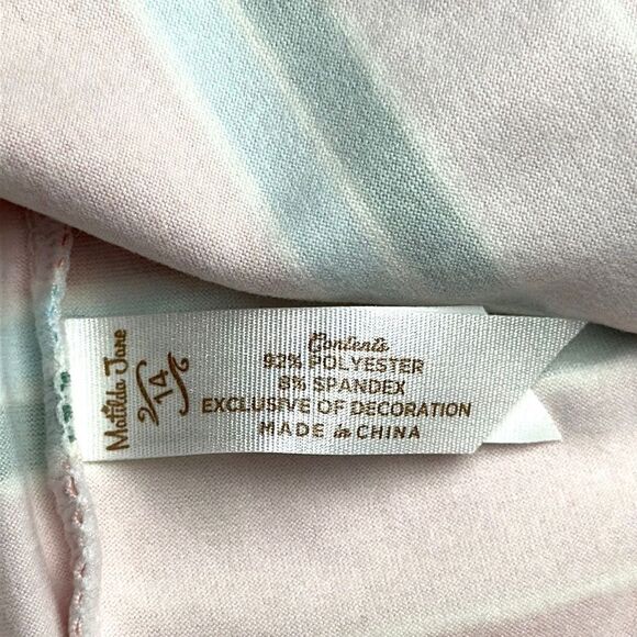 NWT Matilda Jane Cozy Soft Striped Polka Dot Pajamas Top Long Sleeve size 14 - Picture 9 of 12